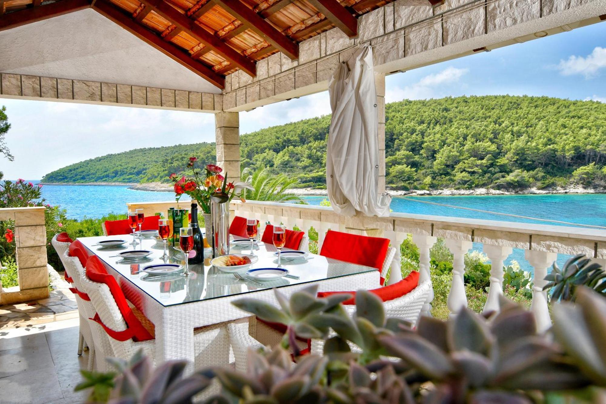 Waterfront Villa With Pool Vela Luka Exterior foto